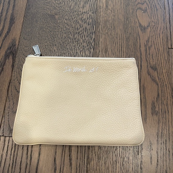 Rebecca Minkoff Leather Clutch Pouch Zippered - Picture 4 of 5